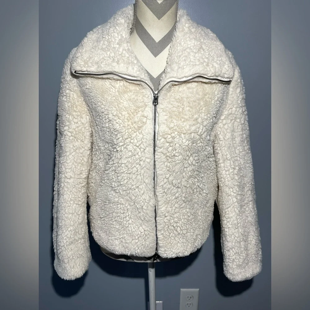 French Connection Cream Teddy Jacket - Picture 1 of 13